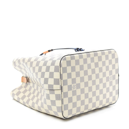 Louis Vuitton Damier Azur Braided Neonoe MM Blue 4 of 10