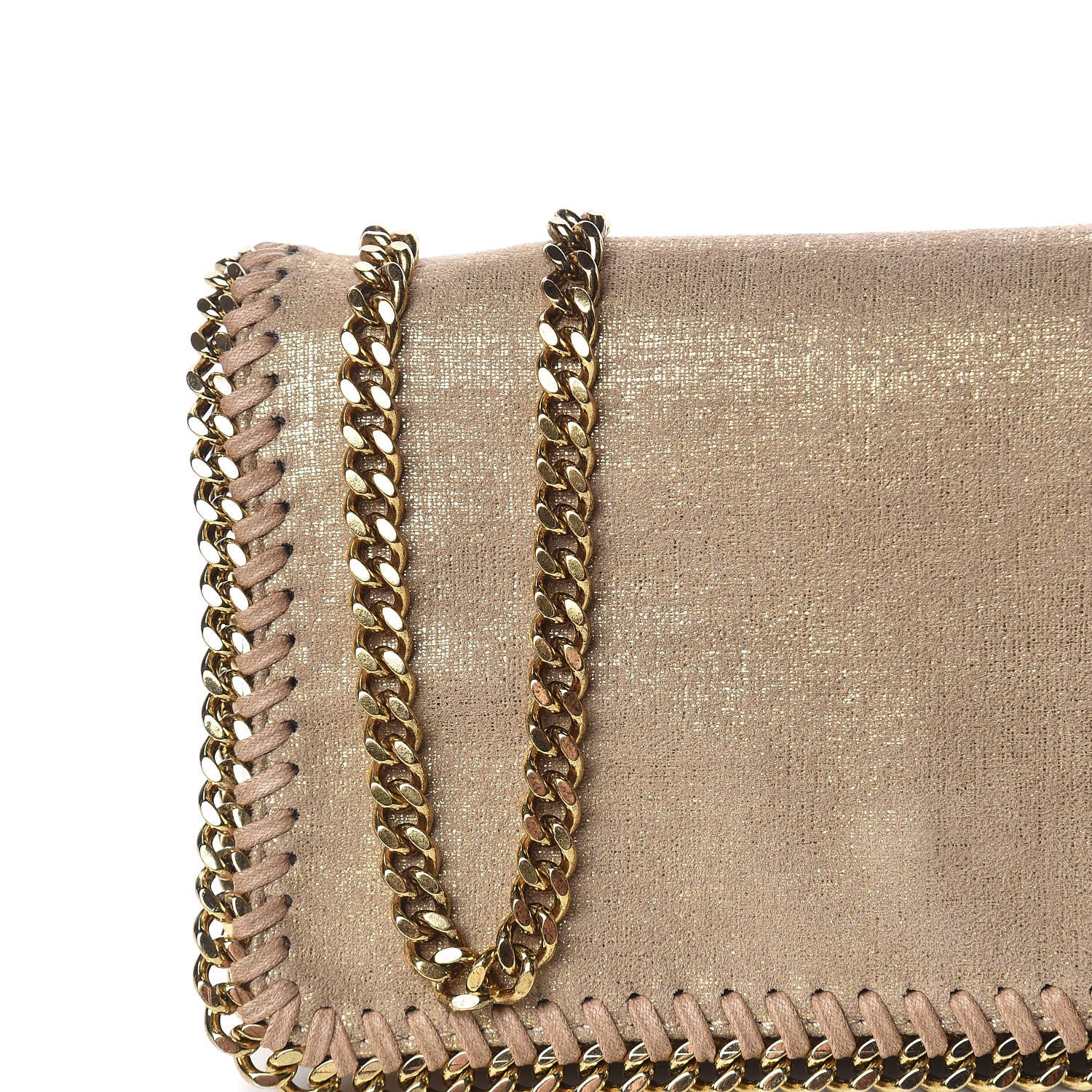 Stella McCartney Shaggy Deer Falabella Crossbody Bag Gold 14 of 15