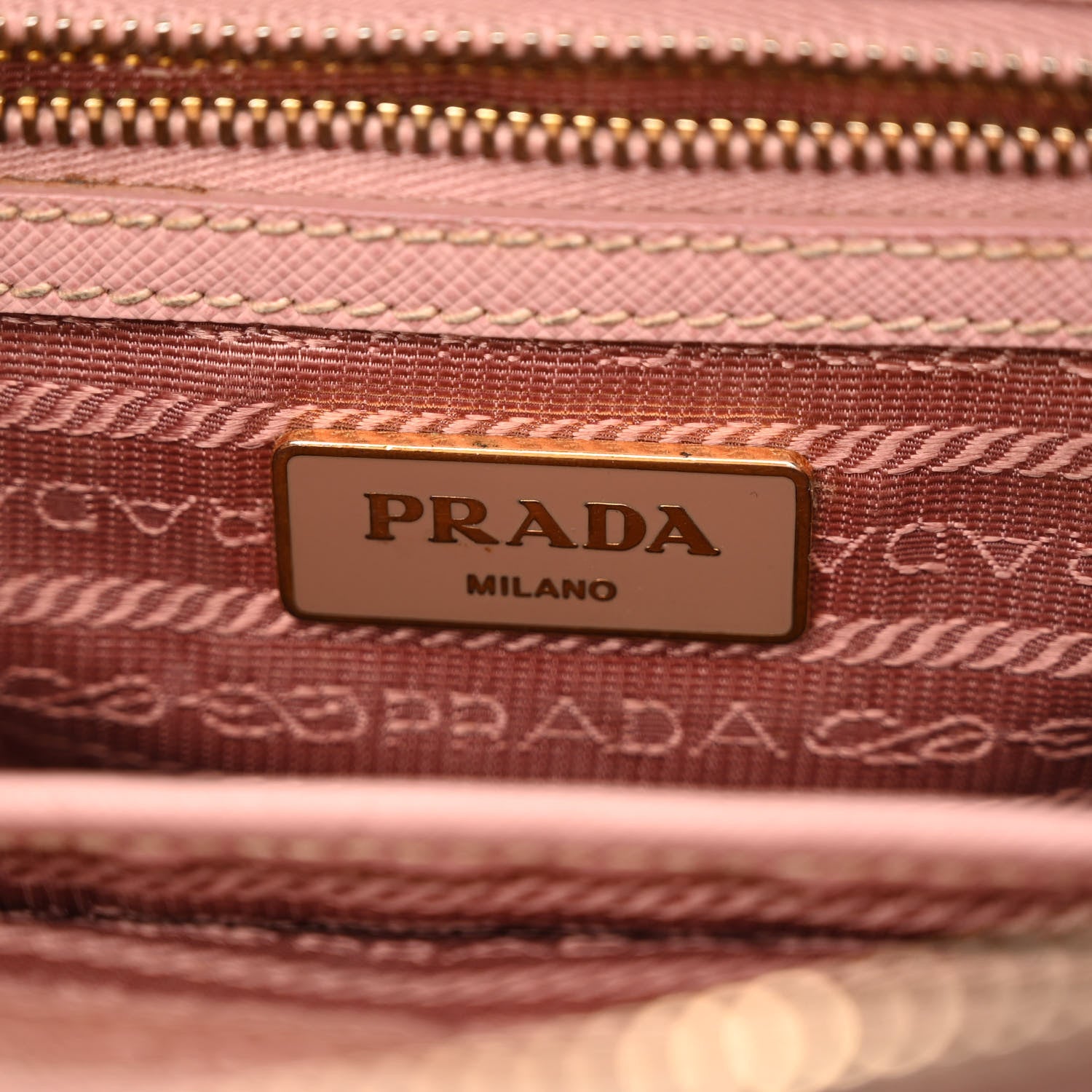 Prada Saffiano Small Galleria Double Zip Tote Orchidea 6 of 14