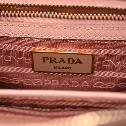 Prada Saffiano Small Galleria Double Zip Tote Orchidea 6 of 14
