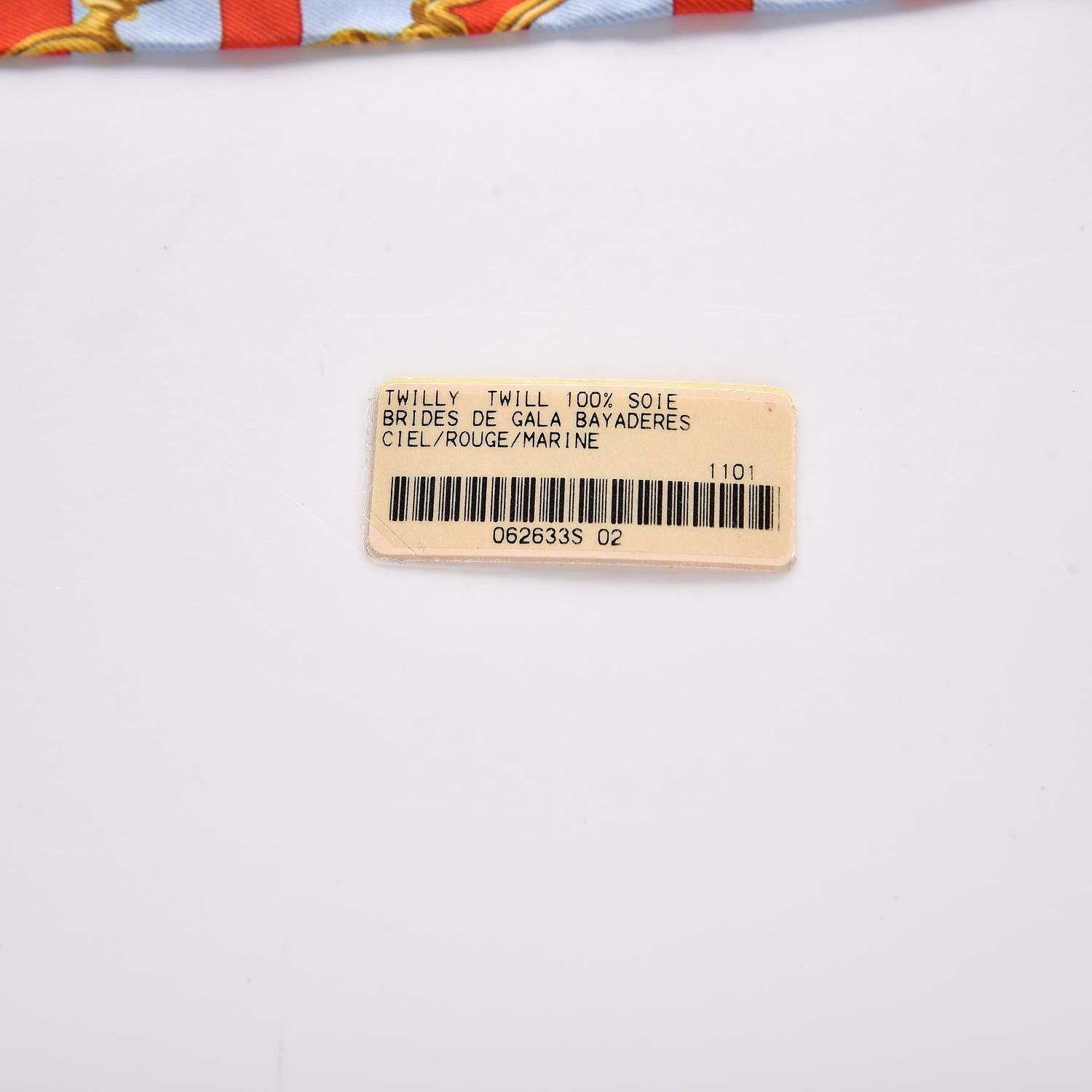 Hermes Silk Brides De Gala Bayaderes Twilly Ciel Rouge Marine 4 of 6