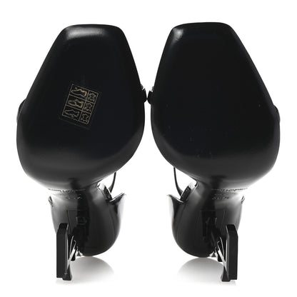 Saint Laurent Patent Calfskin Opyum 110 Sandals 35.5 Black 6 of 10