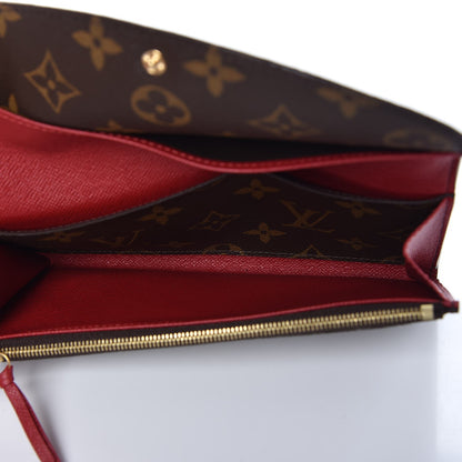 Louis Vuitton Monogram Emilie Wallet Red 5 of 6