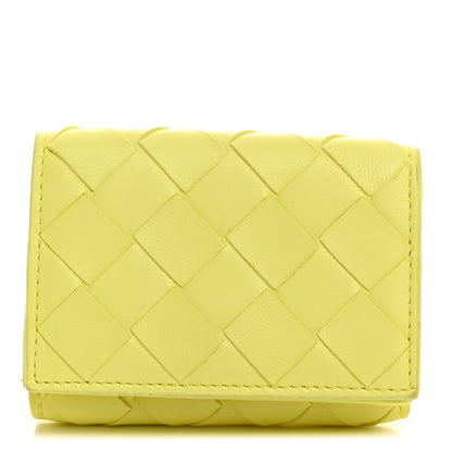 Bottega Veneta Nappa Intrecciato Trifold Wallet Kiwi 1 of 9
