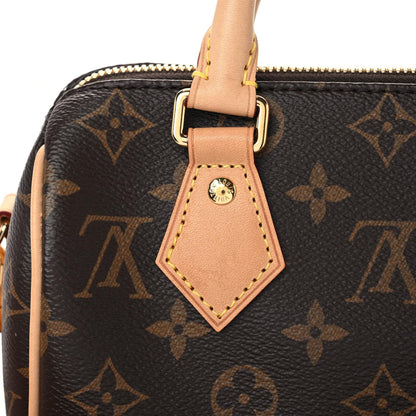 Louis Vuitton Monogram Speedy Bandouliere 20 Black 9 of 13