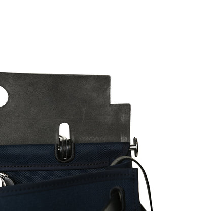 Hermes Toile Vache Hunter Herbag Zip PM 31 Bleu Marine Black 13 of 21