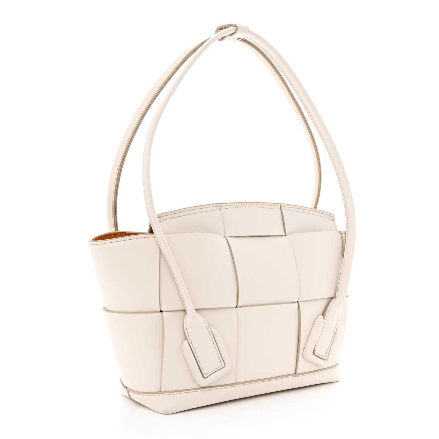 Bottega Veneta Calfskin Maxi Intrecciato Small Arco Bianco 3 of 11