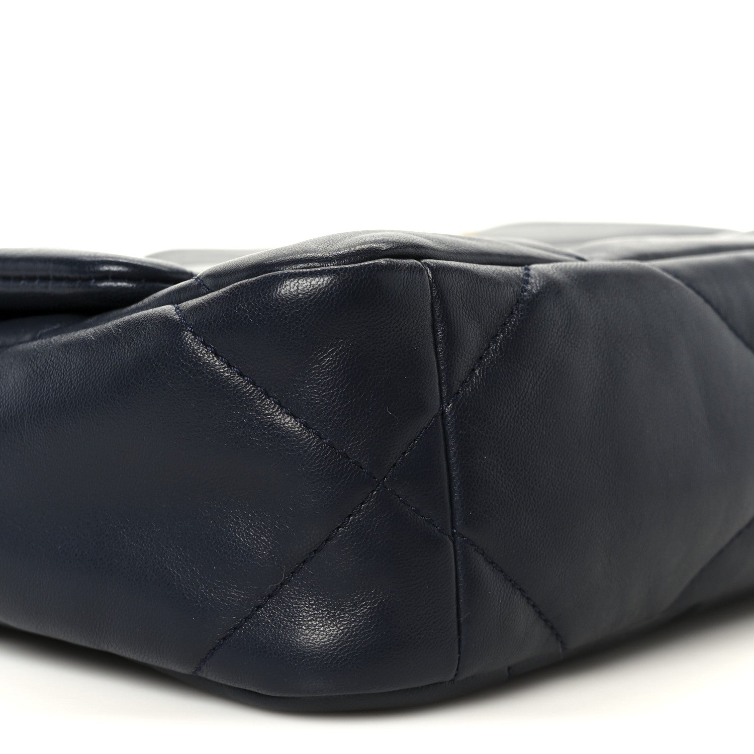 Chanel Lambskin Quilted Medium Chanel 19 Flap Navy Blue 9 of 11