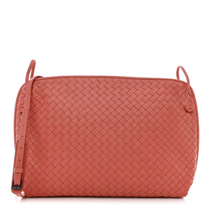 Bottega Veneta Nappa Intrecciato Large Nodini Crossbody Messenger Quarzo 3 of 11
