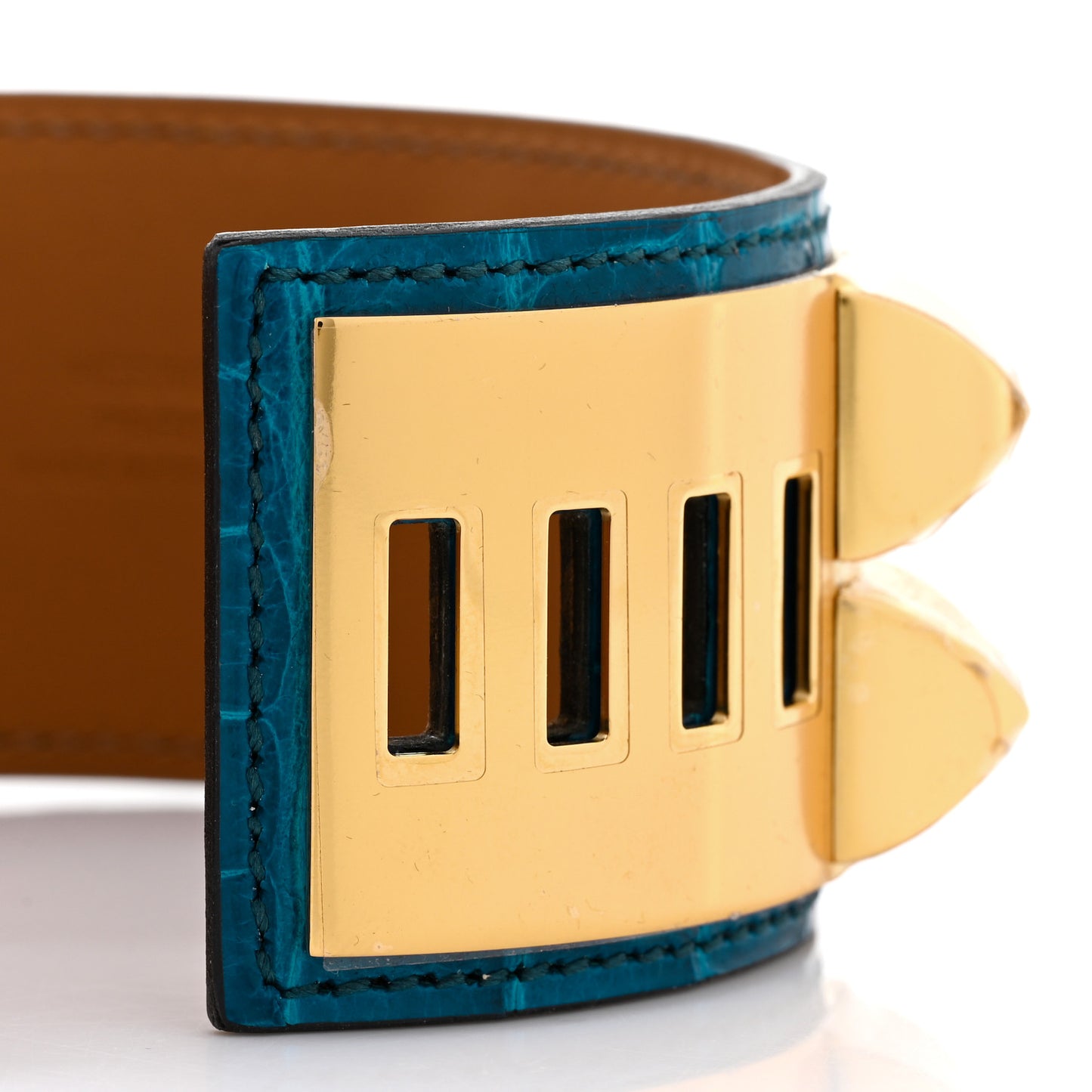 Shiny Alligator Collier De Chien CDC Bracelet S Bleu Izmir