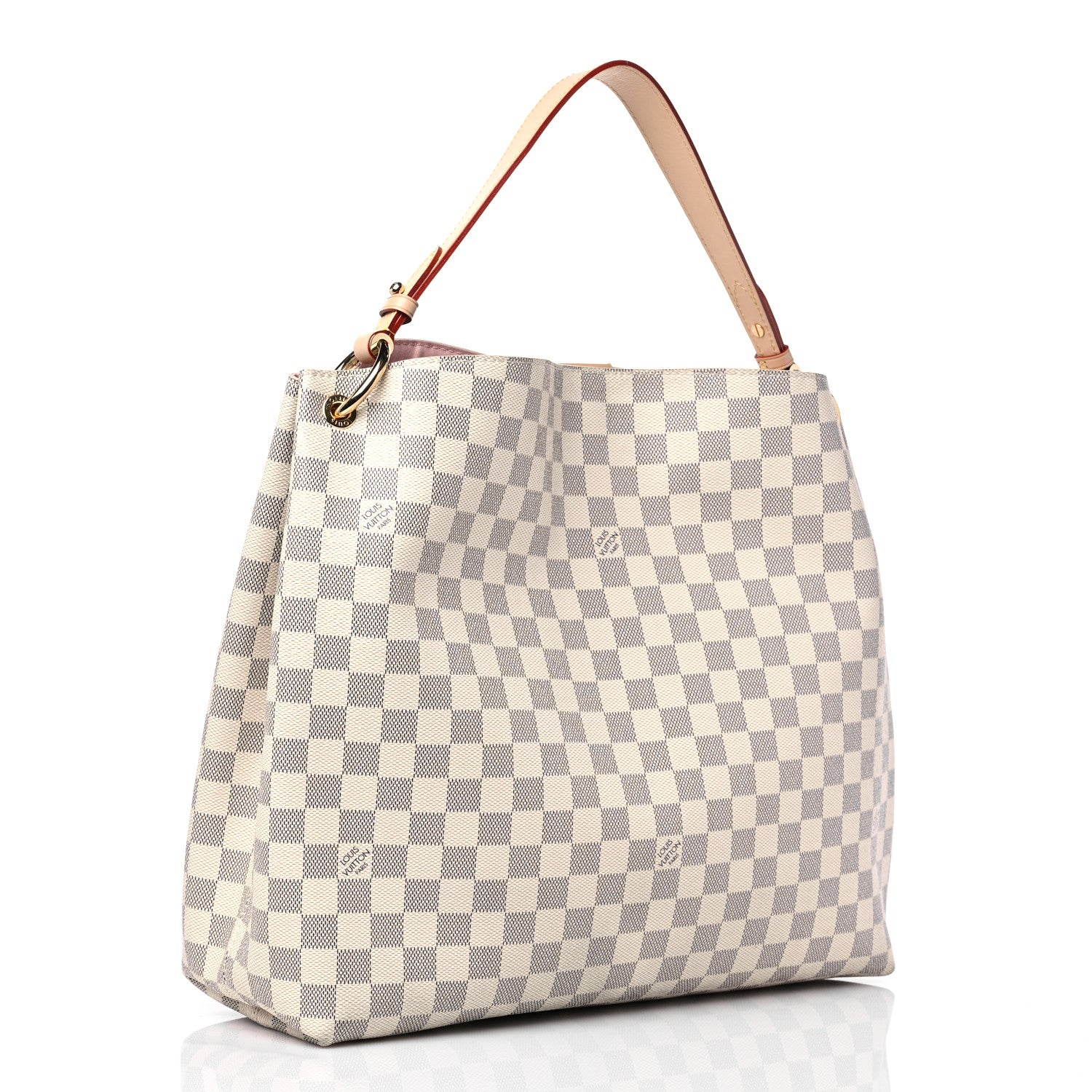Louis Vuitton Damier Azur Graceful MM Rose Ballerine 3 of 12