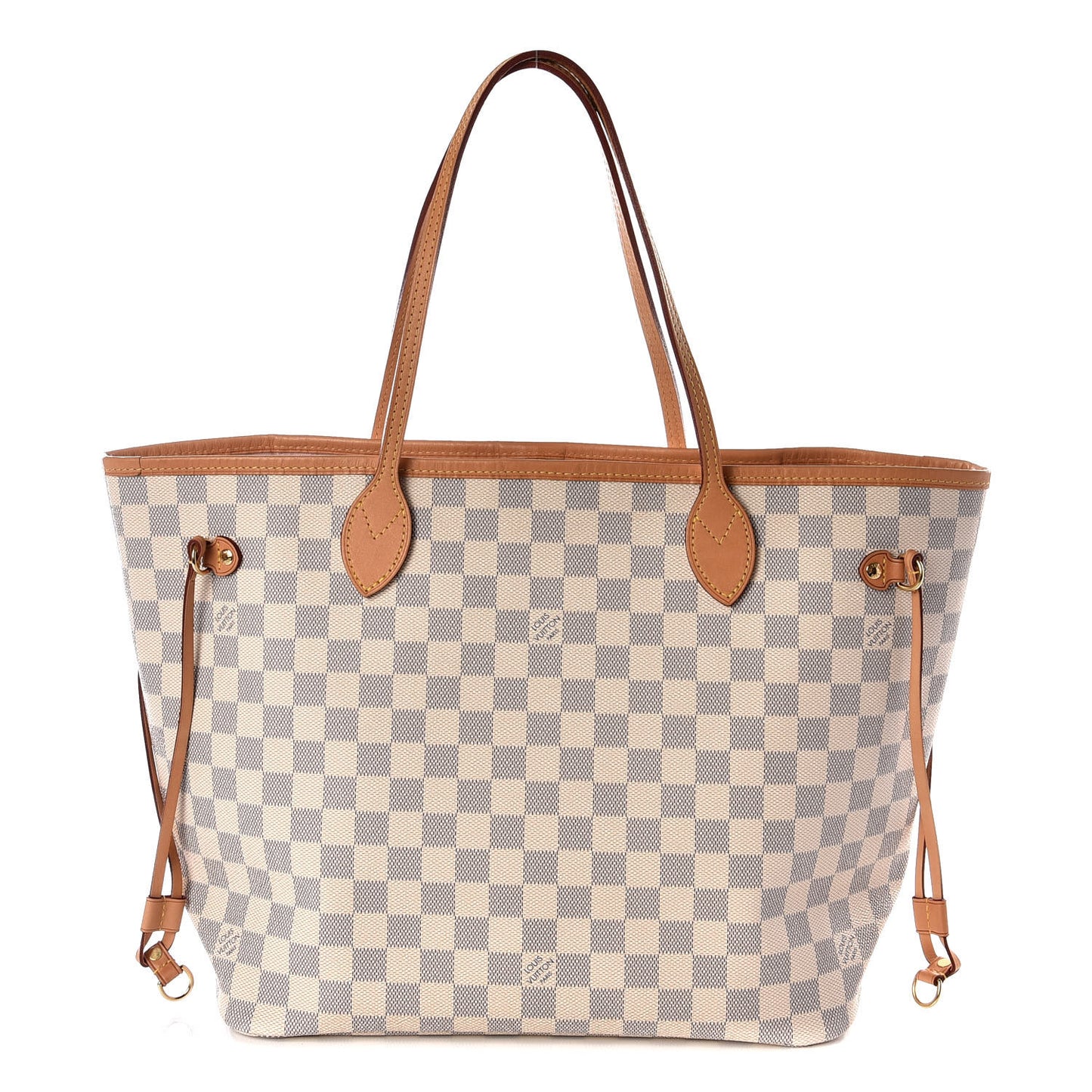 Damier Azur Neo Neverfull MM Rose Ballerine