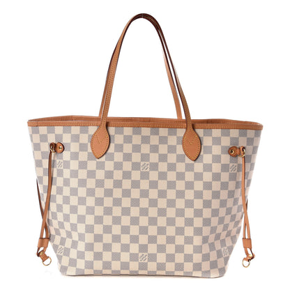 Louis Vuitton Damier Azur Neo Neverfull MM Rose Ballerine 1 of 11