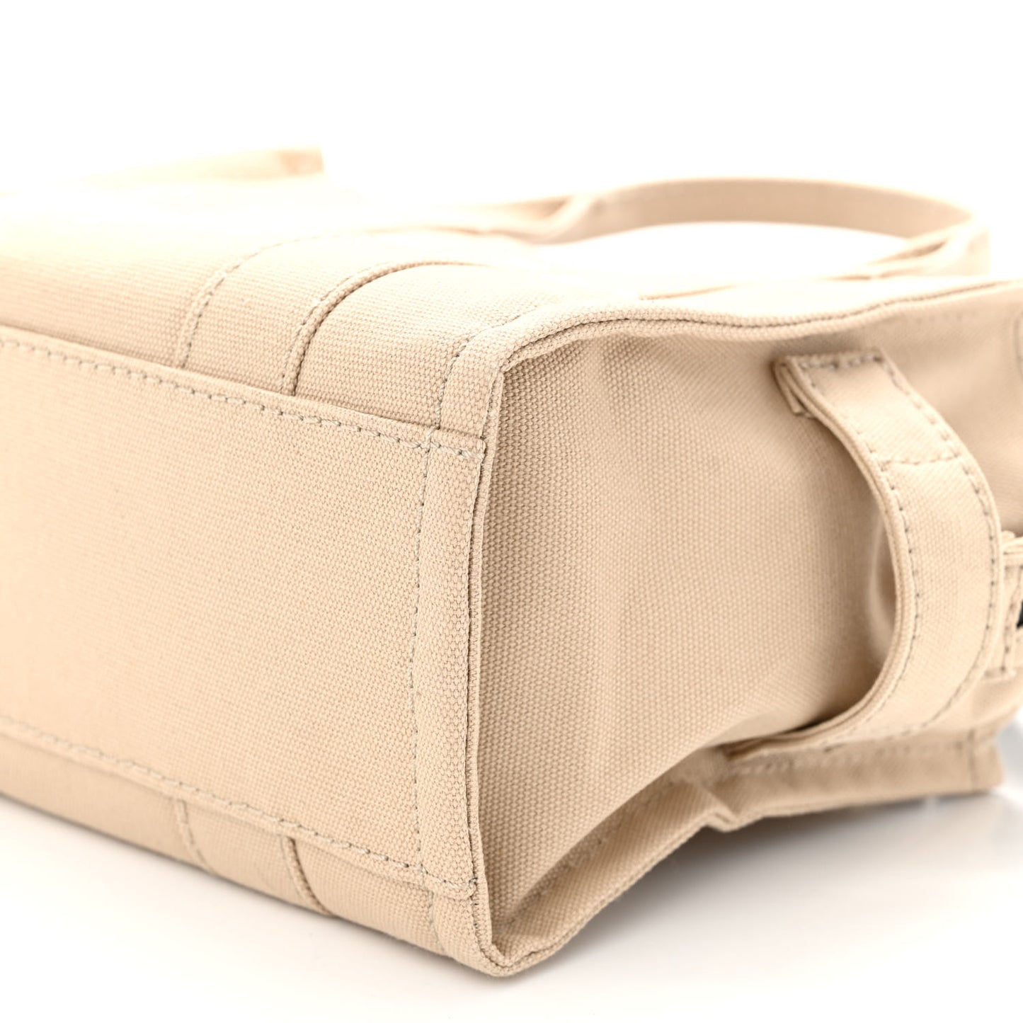 Cotton Canvas Mini The Traveler Tote Bag Beige