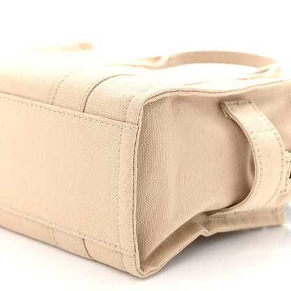 Marc Jacobs Cotton Canvas Mini The Traveler Tote Bag Beige 9 of 9