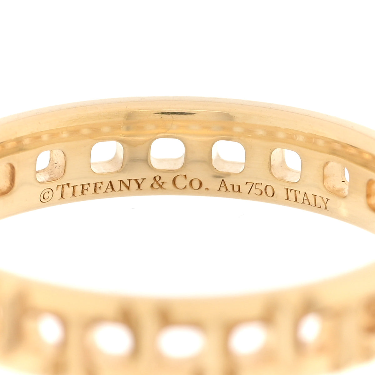 18K Yellow Gold T True Narrow Ring 50 5.5