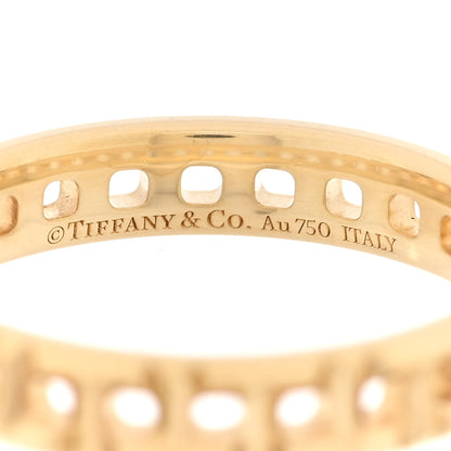 Tiffany 18K Yellow Gold T True Narrow Ring 50 5.5 4 of 4