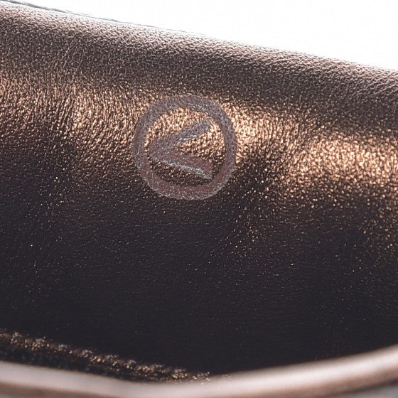 Calfskin Monogram High Top Sneakers 36 Brown