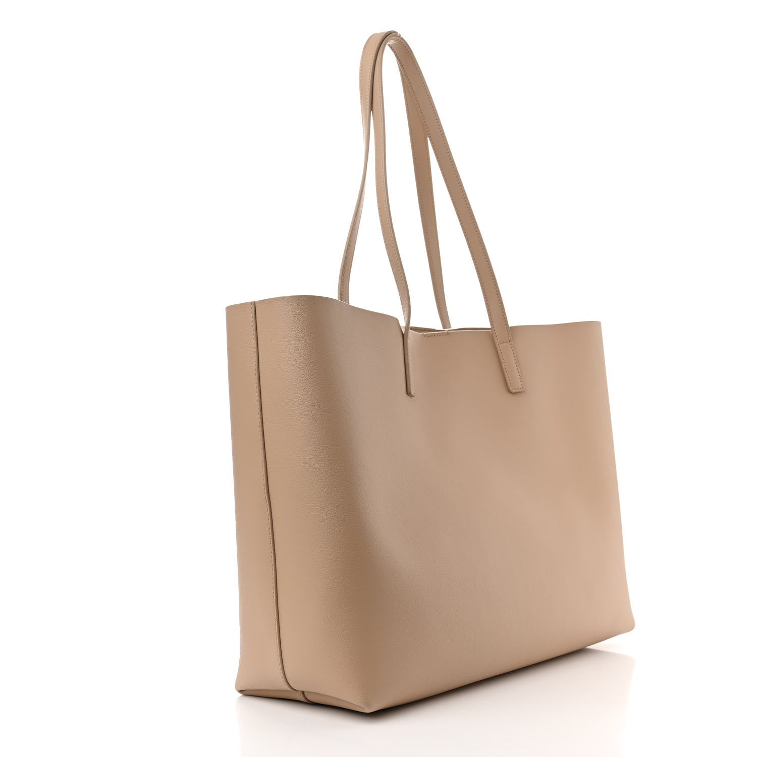 Saint Laurent Calfskin Large Shopping Tote Dark Toffee 4 of 12