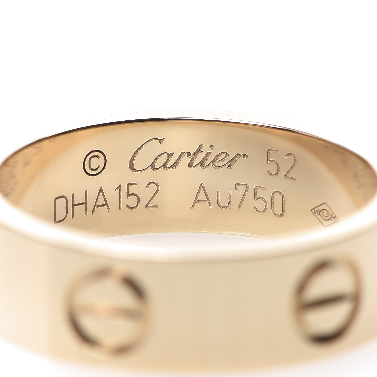 Cartier 18K Yellow Gold 5.5mm LOVE Ring 52 6 3 of 4