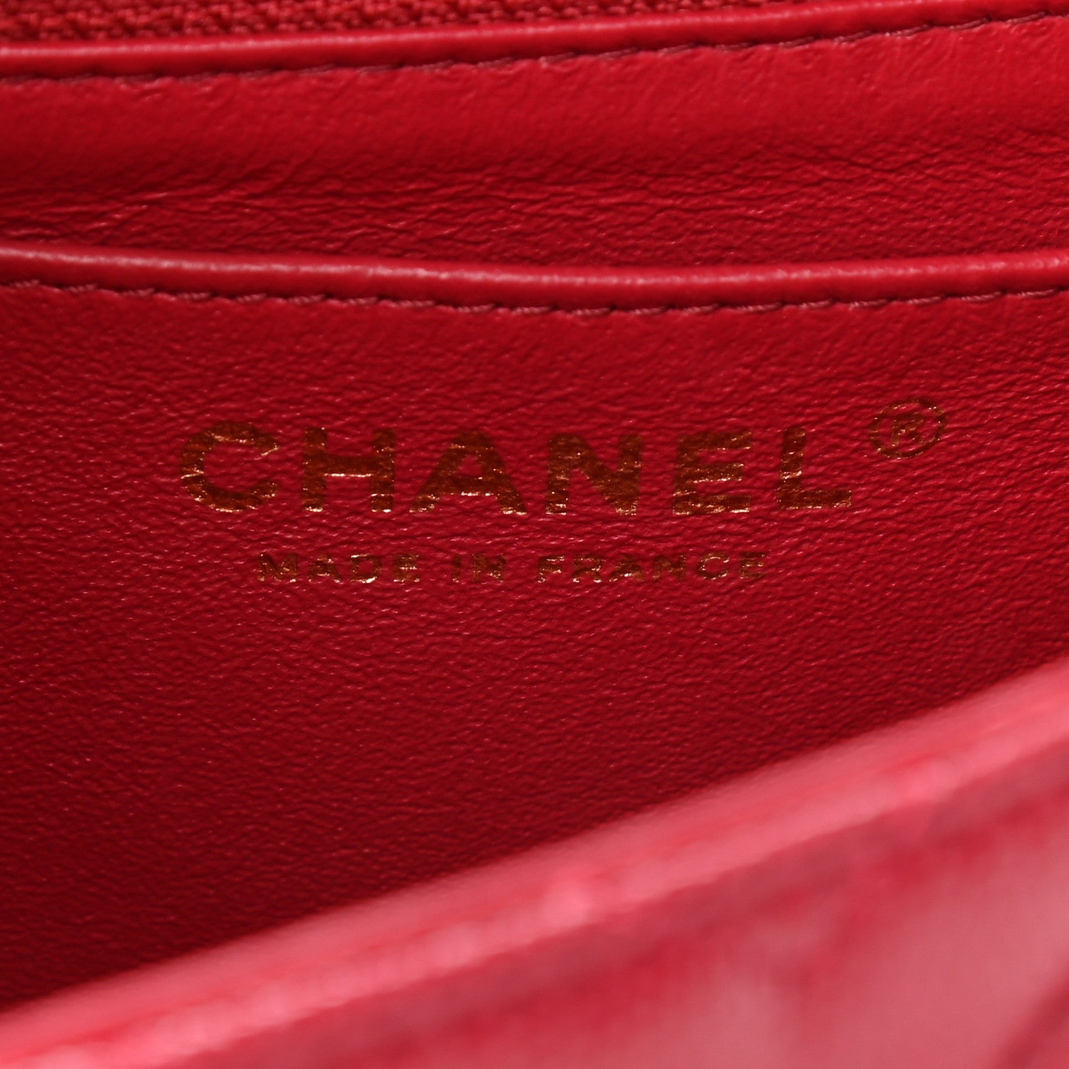 Chanel Caviar Chevron Quilted Mini Rectangular Flap Dark Red 6 of 9