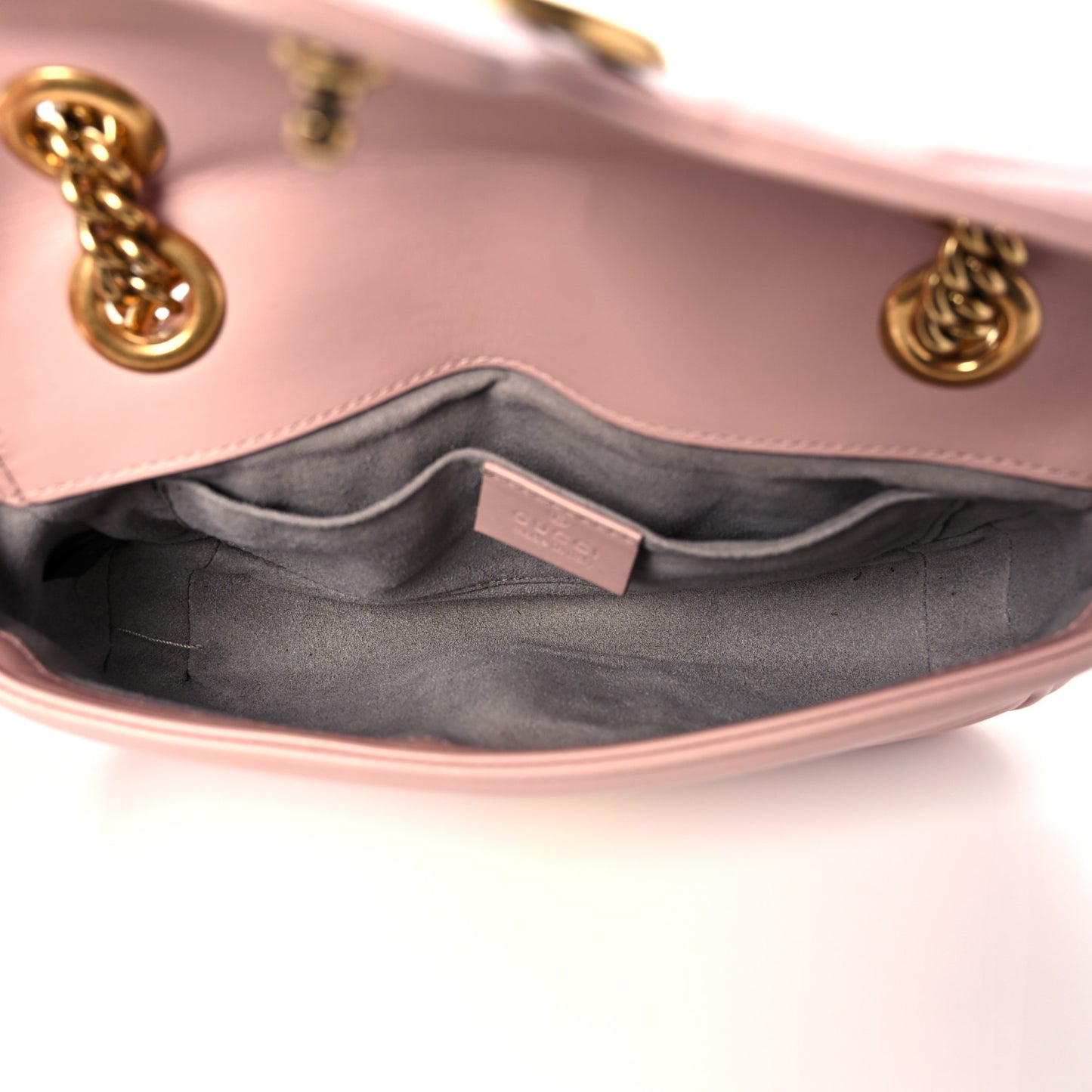Calfskin Matelasse Mini GG Marmont Shoulder Bag Perfect Pink