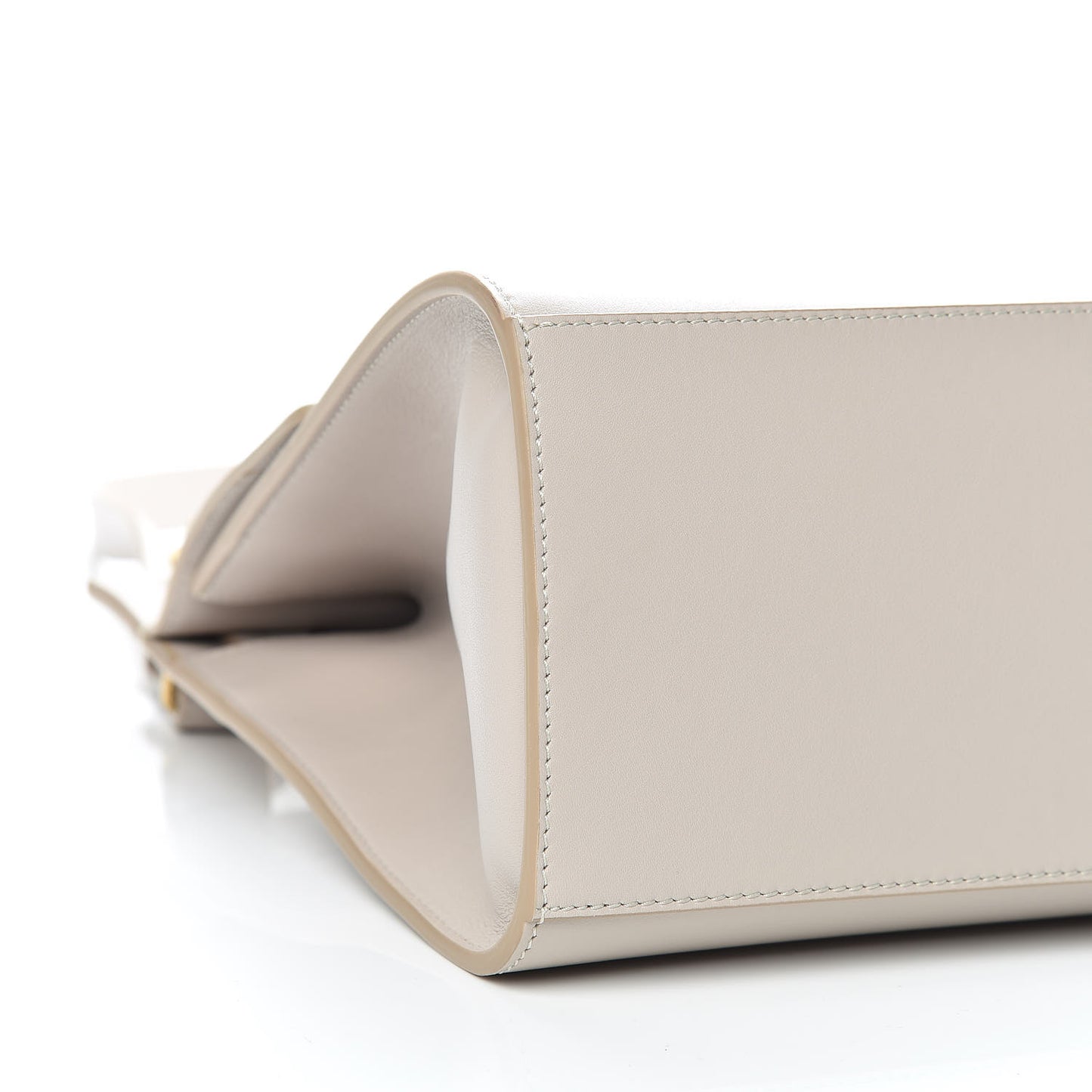 Calfskin Large Whip Top Handle Shoulder Bag Natural