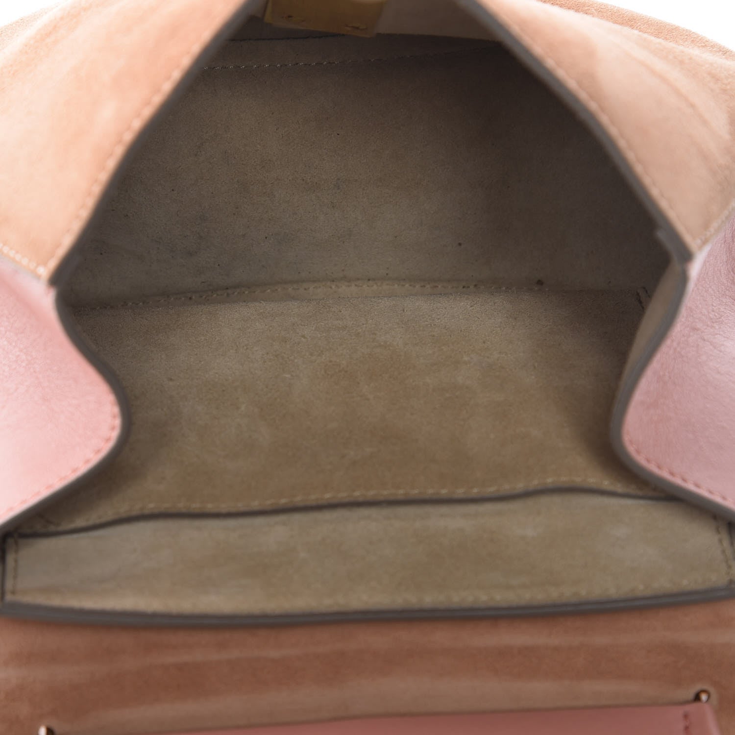 Chloe Suede Smooth Calfskin Drew Shoulder Bag Misty Rose 7 of 11