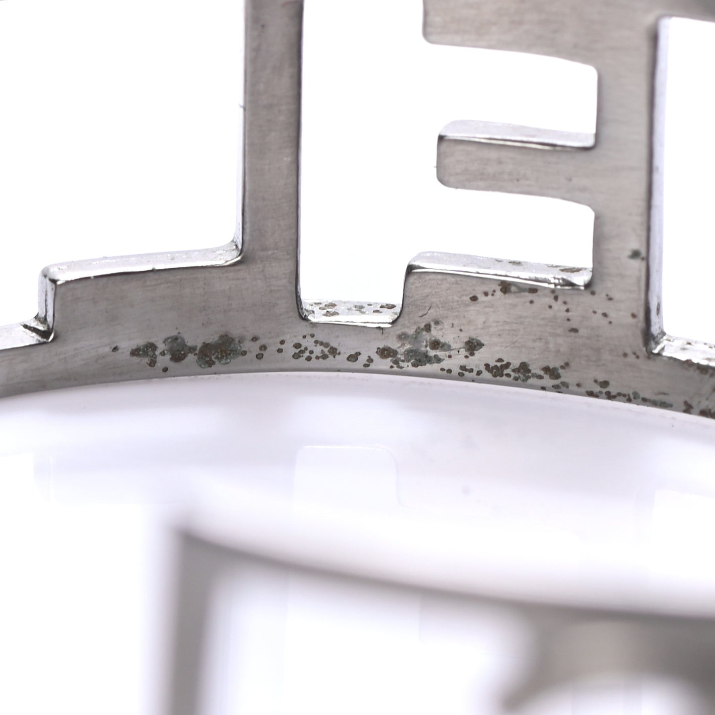 Ruthenium Logo Cuff Bracelet