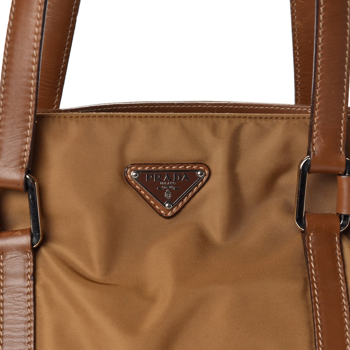 Nylon Tessuto Saffiano Tote Corinto