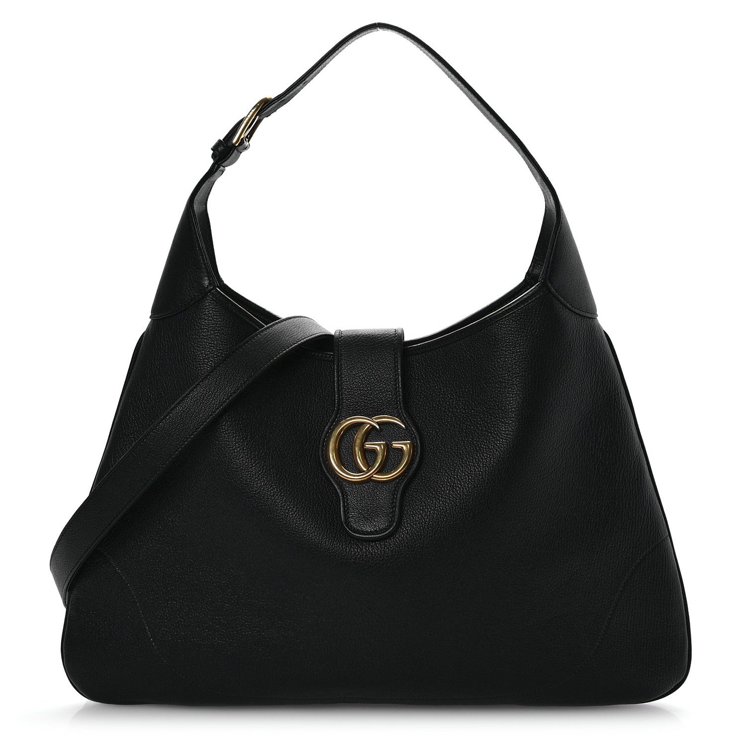 Gucci Goatskin Large Aphrodite Shoulder Bag Black 1 of 11