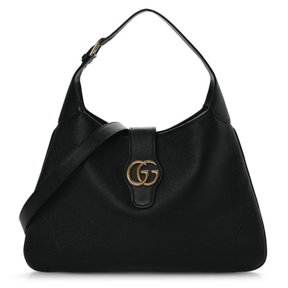 Gucci Goatskin Large Aphrodite Shoulder Bag Black 1 of 11