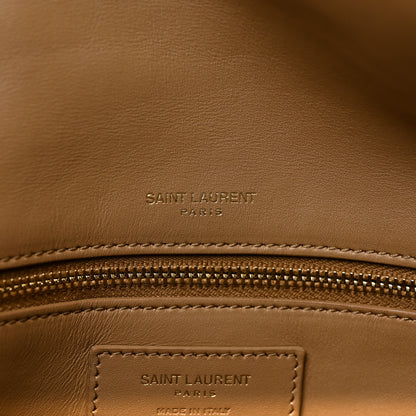 Saint Laurent Nubuck Shearling Monogram Medium Niki Chain Satchel Ivory Natural Tan 7 of 10