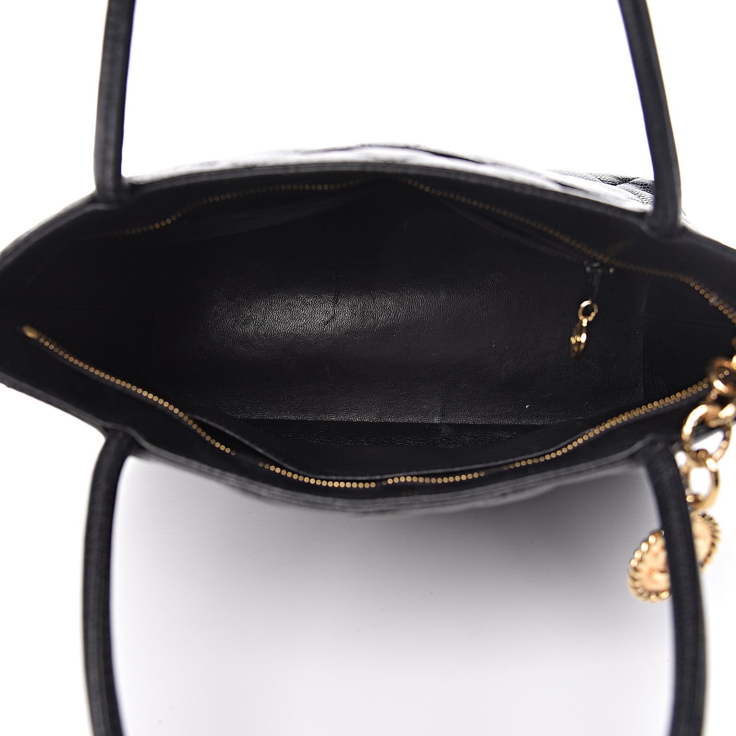 Chanel Caviar Quilted Medallion Tote Black 5 of 16