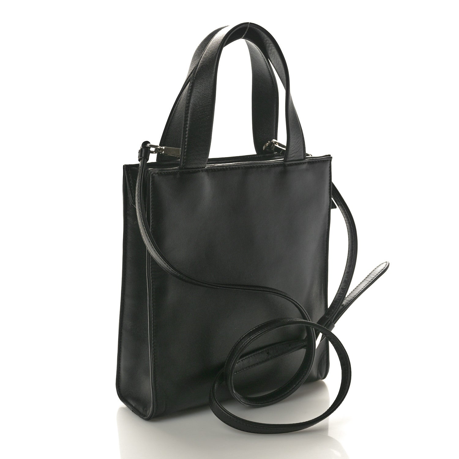 Prada Nappa Mini Pocket Tote Black 4 of 11