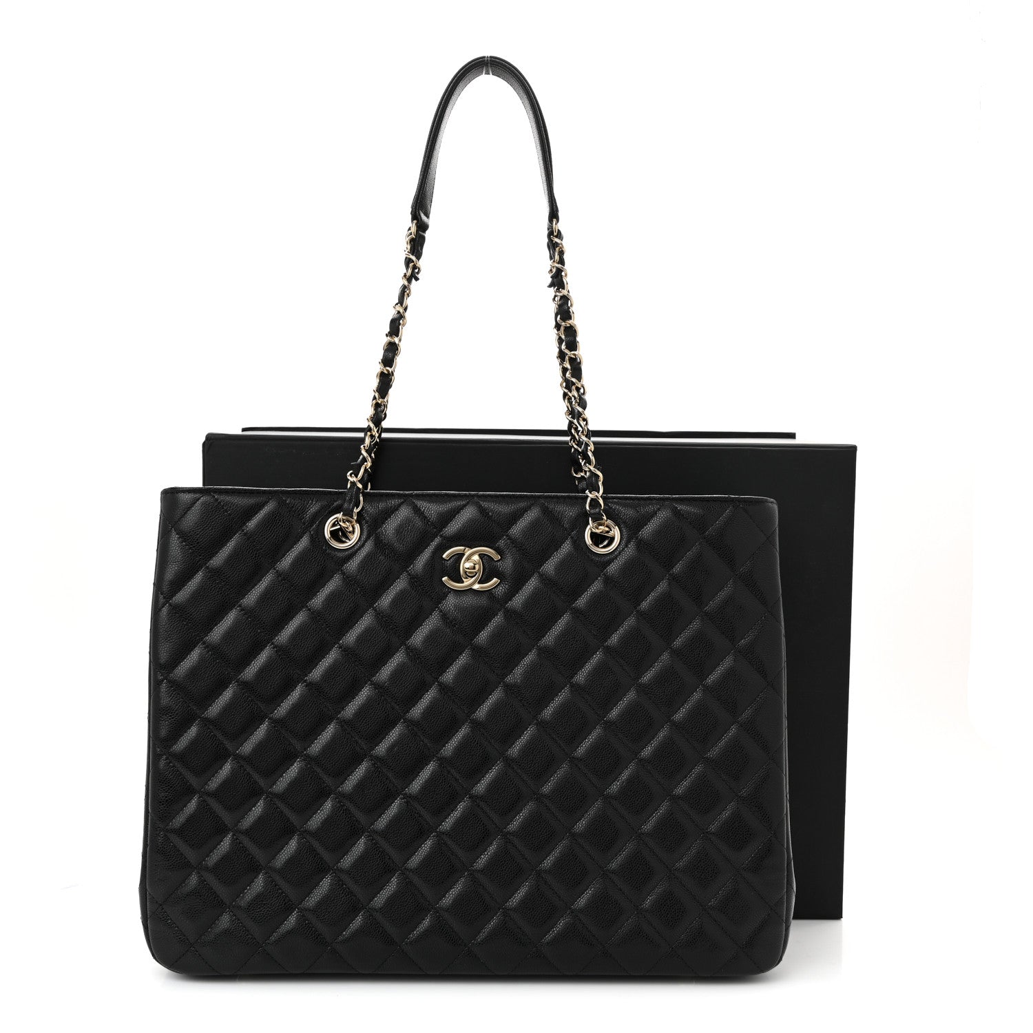 Chanel Caviar Quilted Large Shopping Tote Black 11 of 11