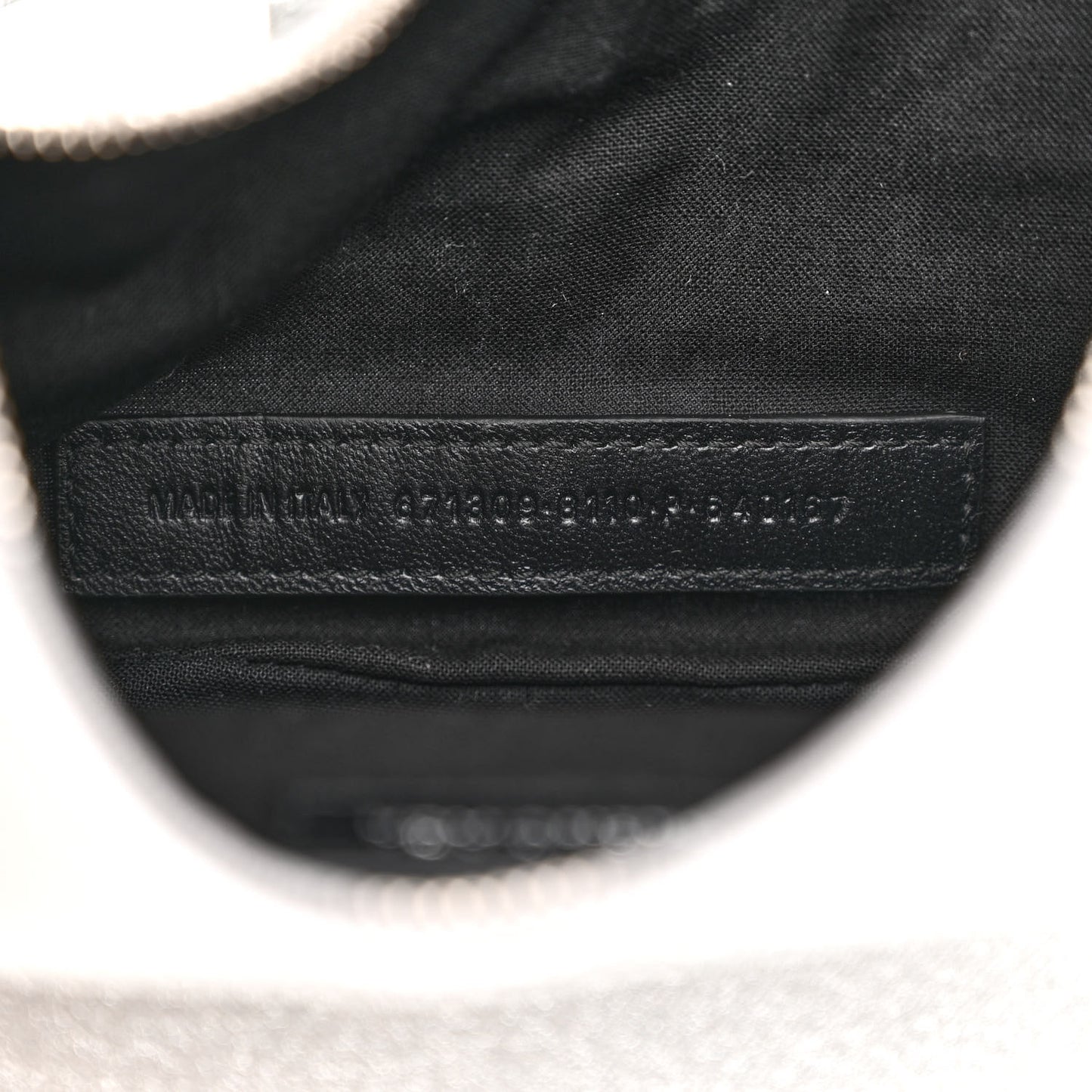 Sparkling Fabric Le Cagole Shoulder Bag XS Silver