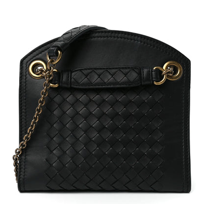 Bottega Veneta Nappa Intrecciato Chain Crossbody Black 1 of 12