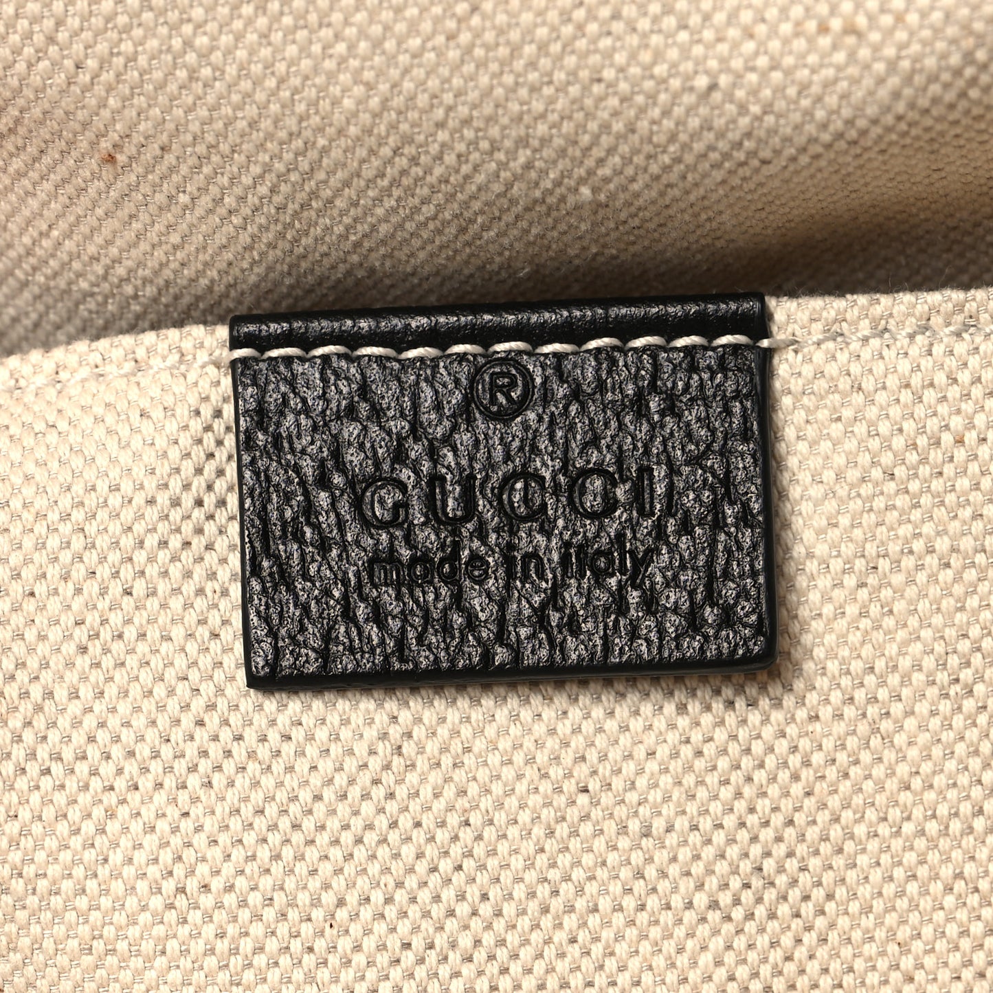 Velvet GG Monogram Textured Calfskin Web Small Double Buckle Backpack Blue Beige Black