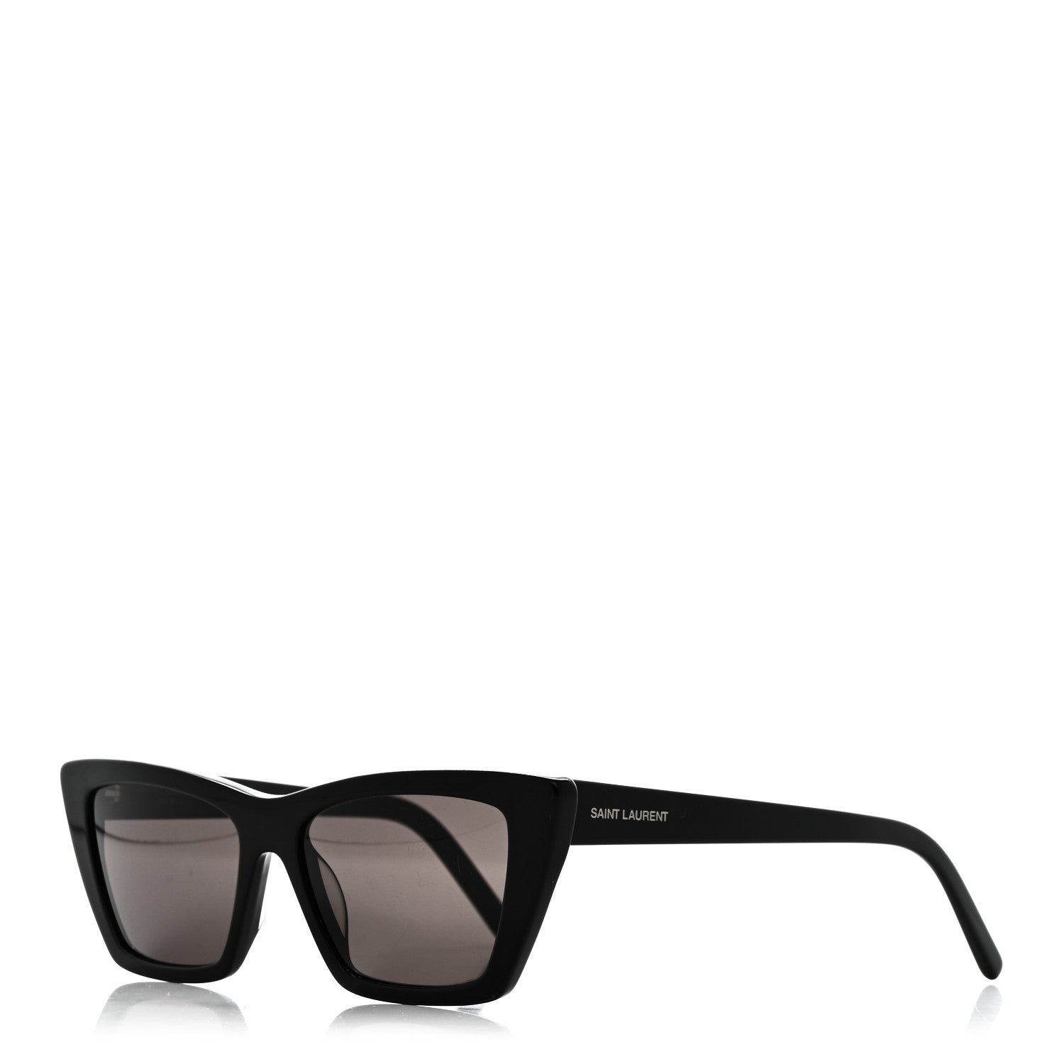 Saint Laurent Acetate Mica Cat Eye Sunglasses SL 276 Black 1 of 6