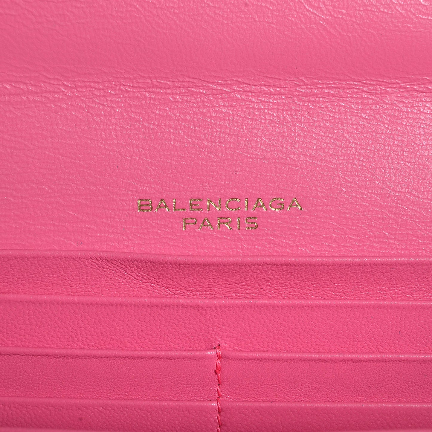 Calfskin Papier Platre Money Wallet Framboise
