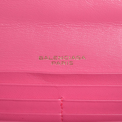 Balenciaga Calfskin Papier Platre Money Wallet Framboise 6 of 20