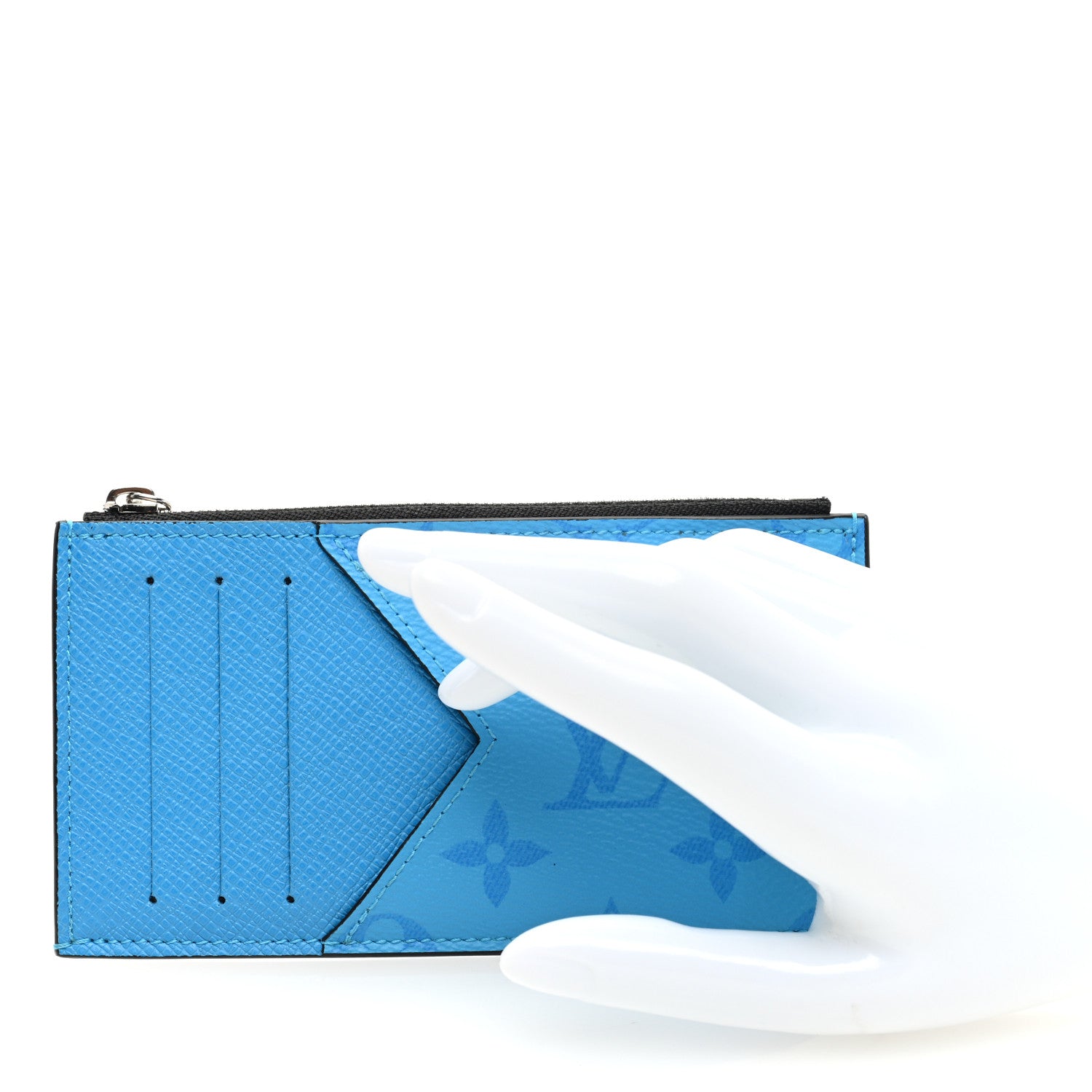 Louis Vuitton Taigarama Coin Card Holder Blue Lagoon 2 of 6