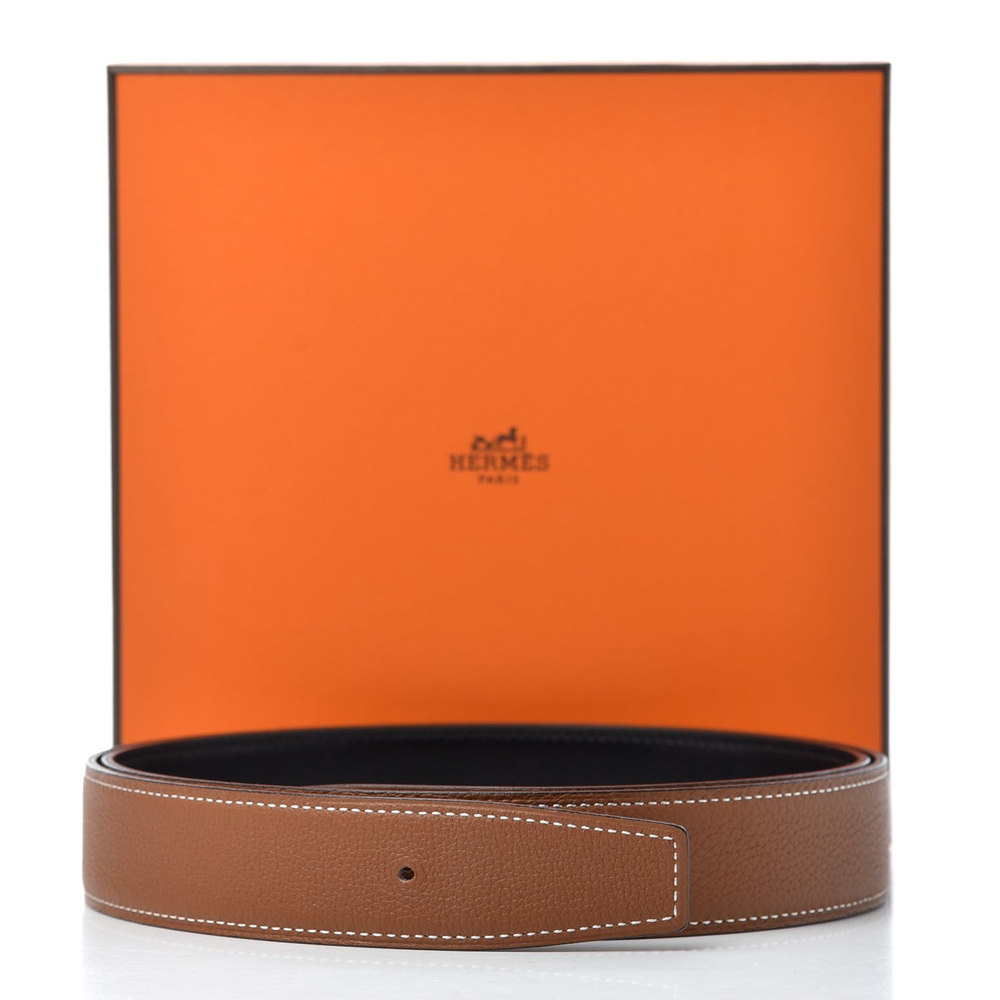 Box Togo 32mm Belt Strap 105 Black Gold