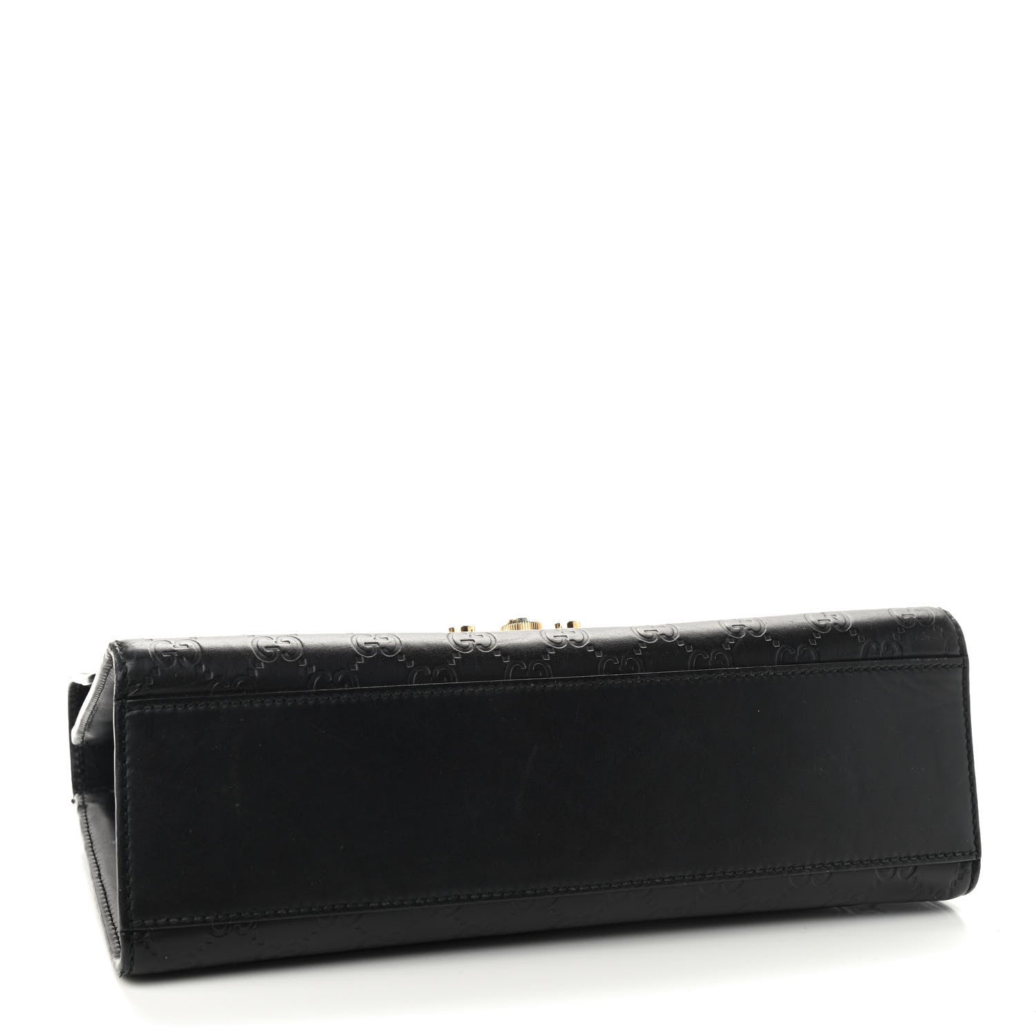 Gucci Guccissima Medium Padlock Shoulder Bag Black 4 of 14