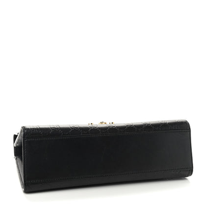 Gucci Guccissima Medium Padlock Shoulder Bag Black 4 of 14