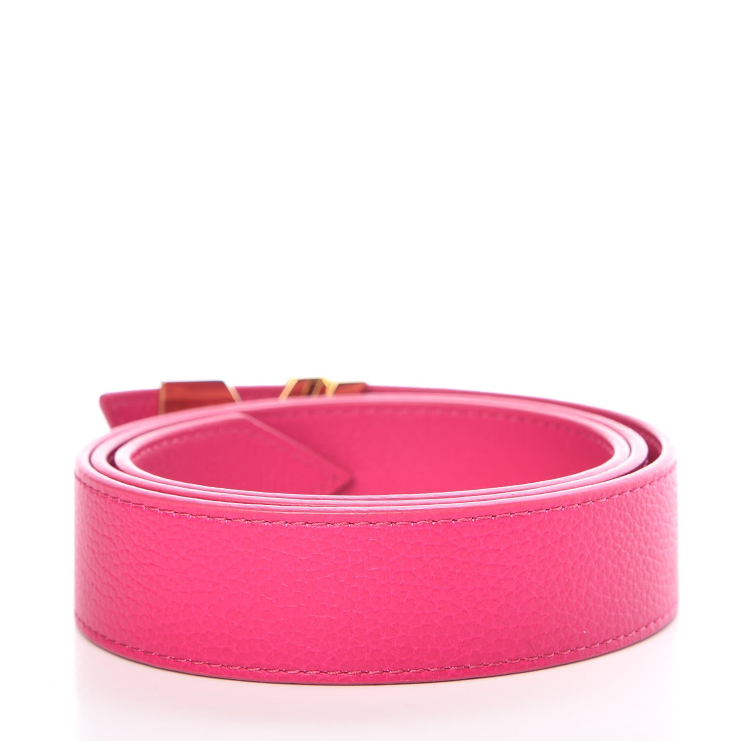 Louis Vuitton Taurillon Calfskin Essential V 30mm Belt 85 34 Fuchsia 3 of 6