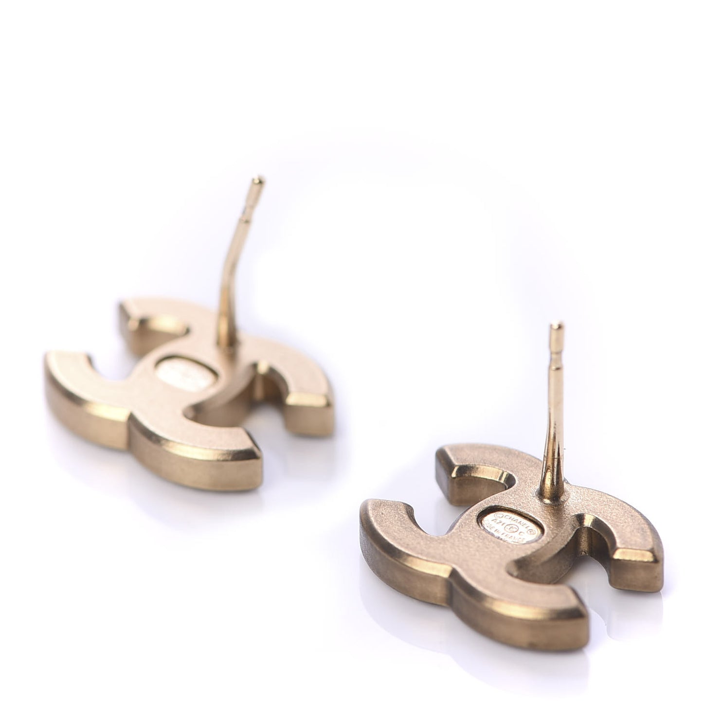 Crystal CC Earrings Gold