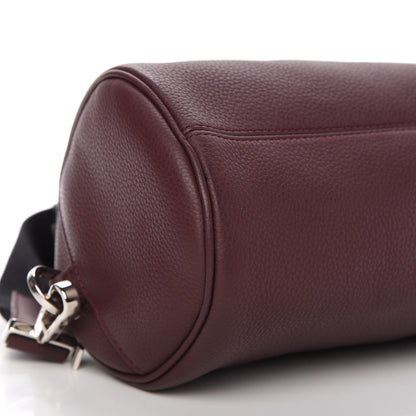 Christian Dior HOMME Grained Calfskin Mens Roller Pouch Burgundy 8 of 9