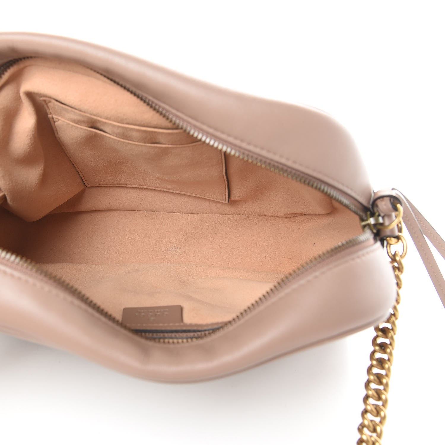Gucci Calfskin Matelasse Medium GG Marmont Chain Shoulder Bag Porcelain Rose 5 of 14